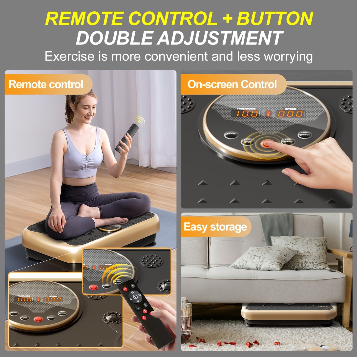 2025 Vibration Plate, 3D Vibration Plate 120 Levels,