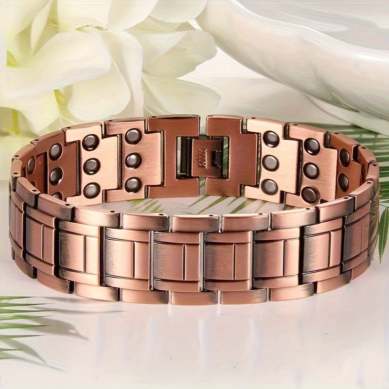 Copper Bracelet For Men, 3X Magnetic Bracelet With 3500 Gauss Magnets