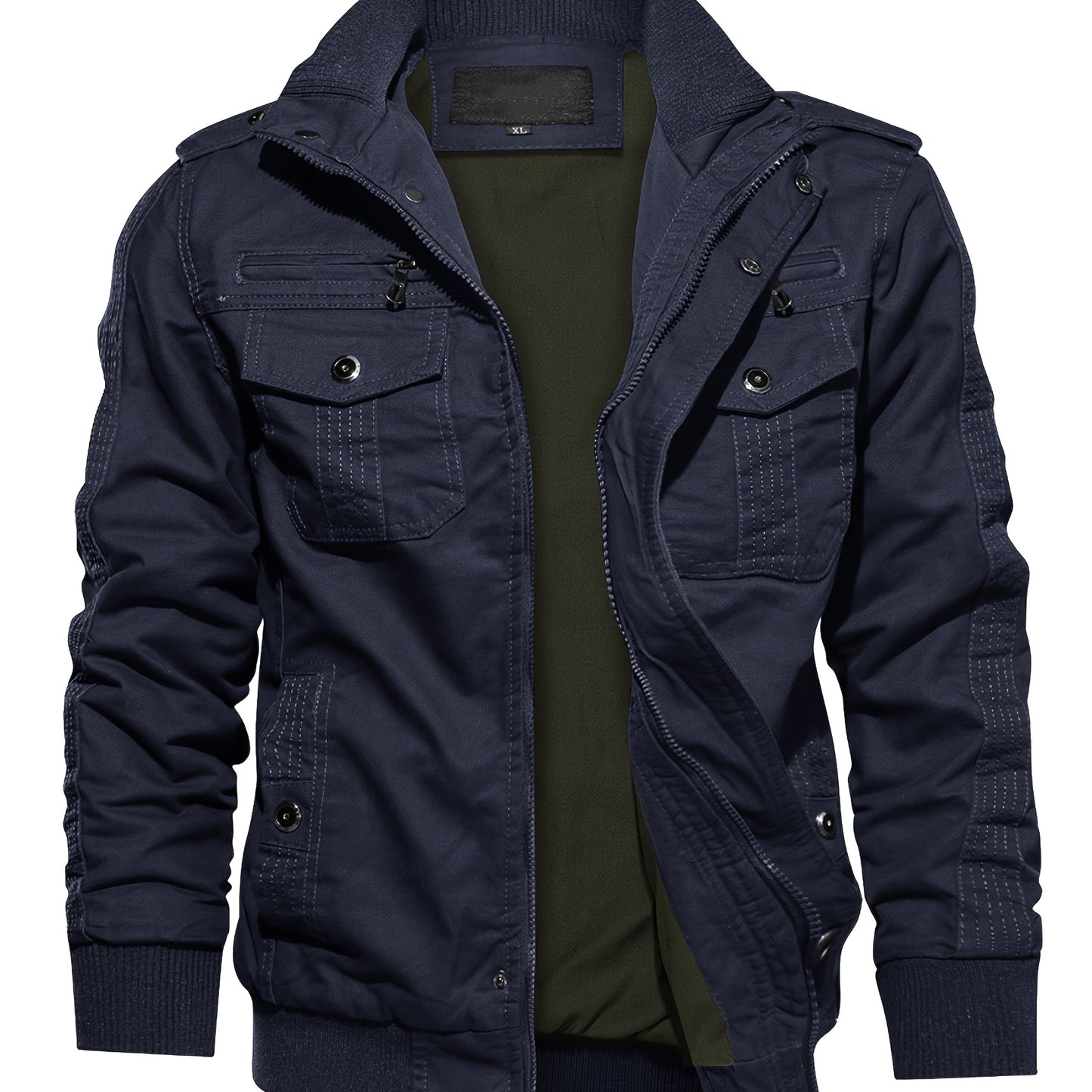 Lightweight Multi-pocket Zip Jacket