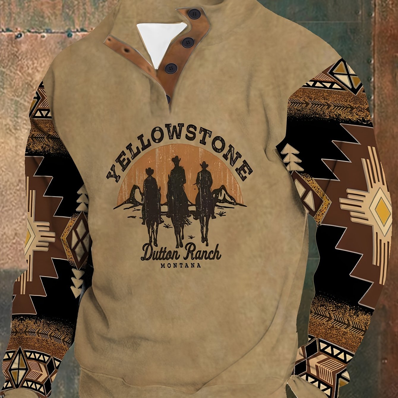 Men's Plus Size Fashion Shirt - Long Sleeve