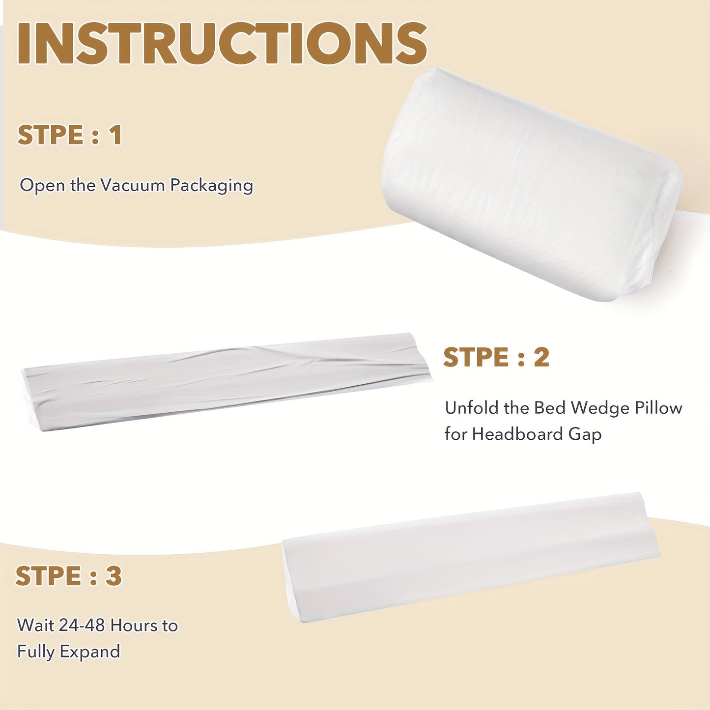 Bed Wedge Pillow For Headboard Gap Filler