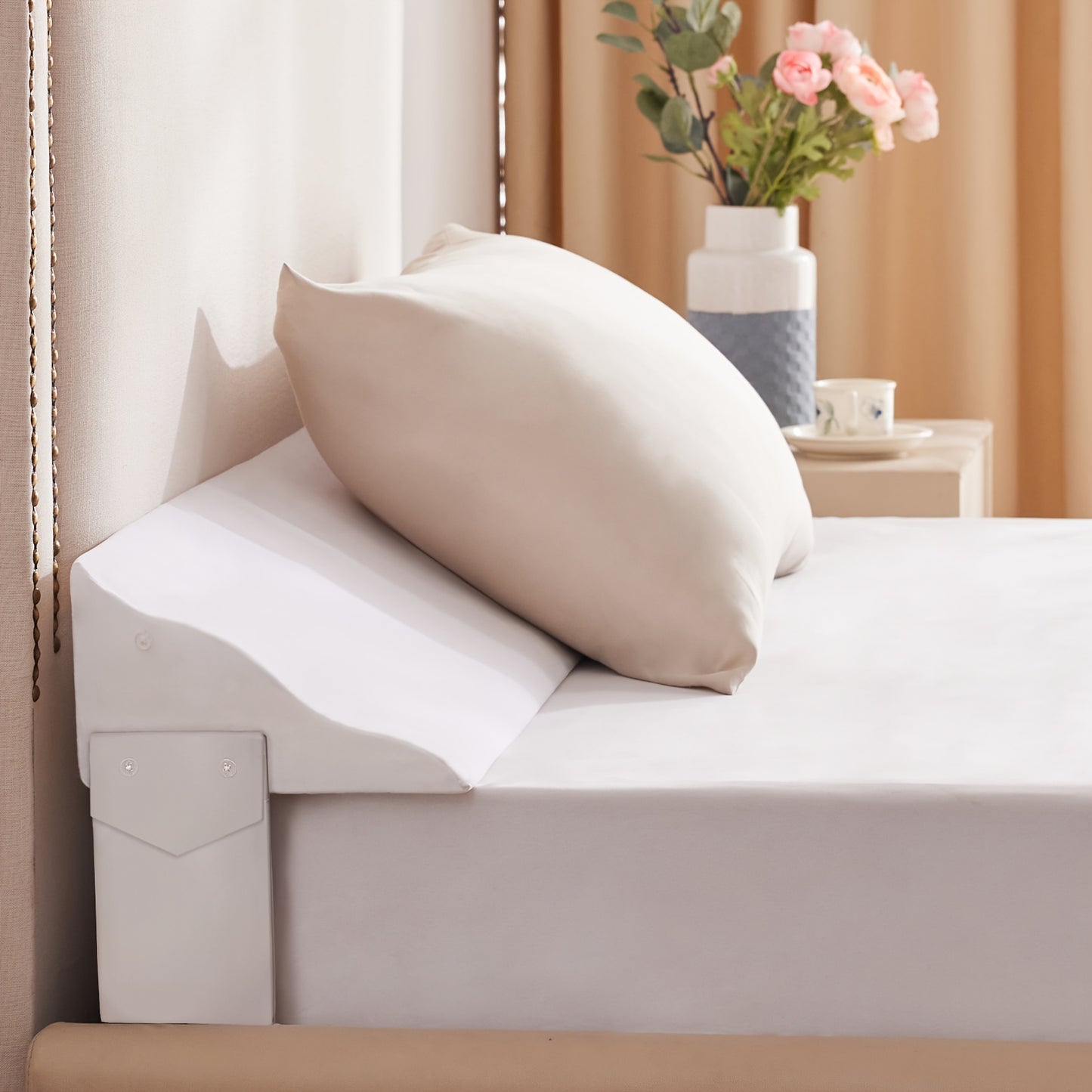 Bed Wedge Pillow For Headboard Gap Filler